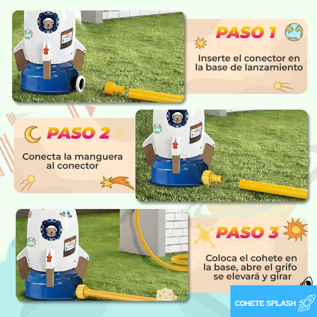 COHETE SPLASH™ COHETE A PROPULSION DE AGUA